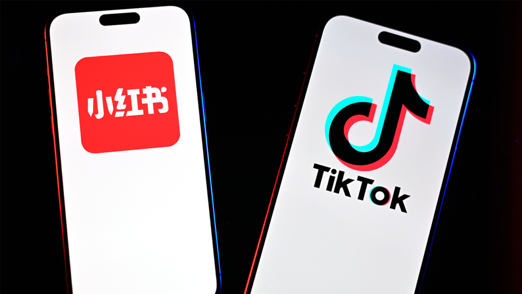 rednote、無料アプリ、tiktok