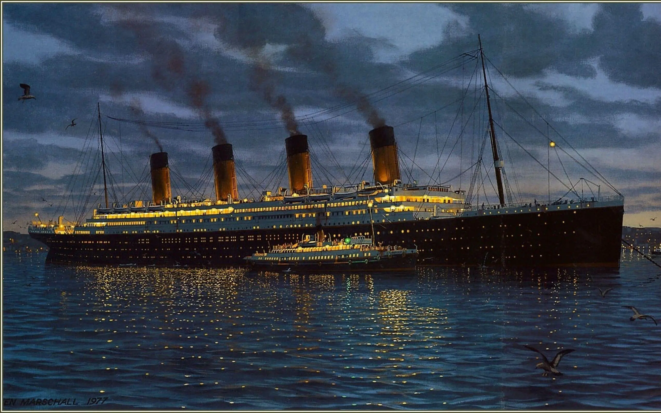 titanic, bangkai kapal, laut